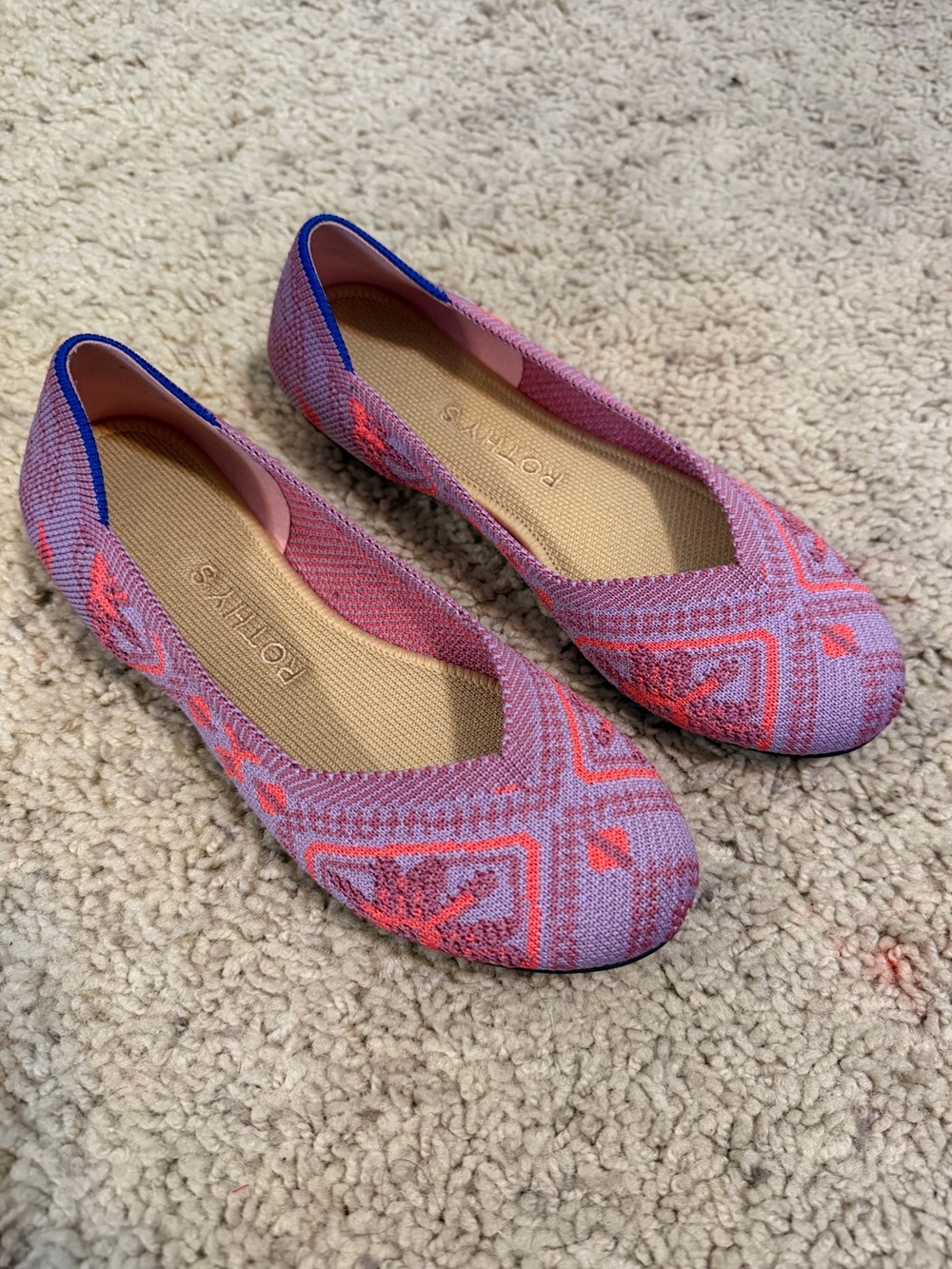 Rothy's The Flat in Rose Boho Size 5